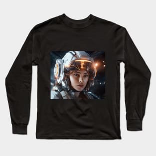 Virtual Model Spacecraft Construction Studio 5 Long Sleeve T-Shirt